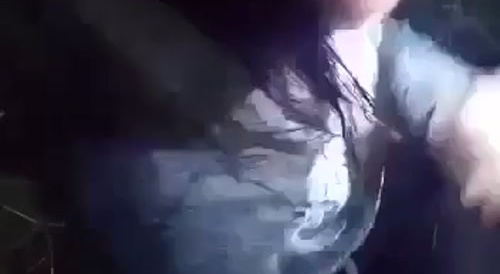 A bloody screaming Russian girl