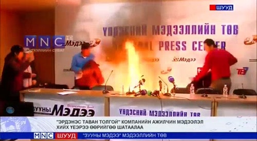 Suicide on live tv... !