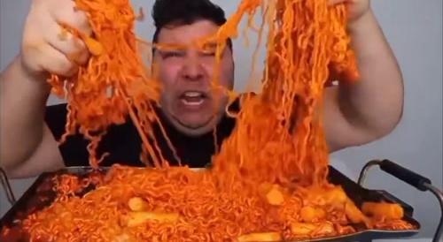 Food junkie goes ballistic... !