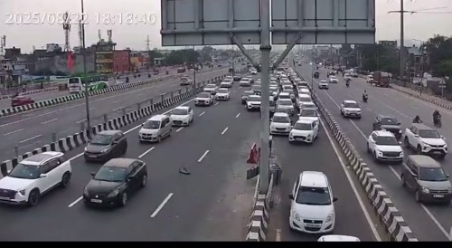 Traffic Policeman Gets Slammed Into