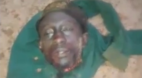 A headless body on the motorcycle in Nigeria... !