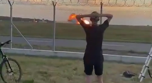 Polish f16 crashes during airshow