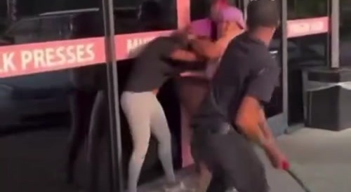 Wild Ratchet Gets Head Cracked with Bat - she leakin