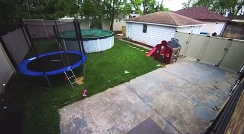 Above ground pool explodes like incoming meteorite... !