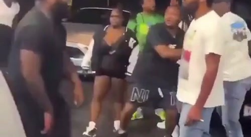 A Dude's Teeth Fly Out Of His Mouth After A Punch