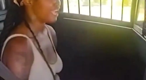 Loud Ratchet Goes Crazy in Cop Car - volume alert