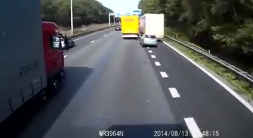 Horror Chras on GERMAN AUTOBAHN!