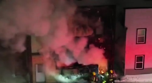 Firefighters meet backdraft... !