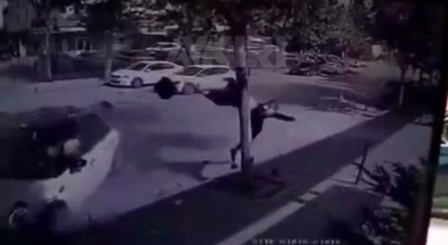 The last moments of the young courier