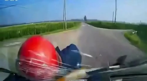 Bus driver distracted by phone knocks down moped rider...