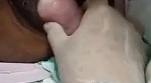 I really thought an 'Alien' was gonna burst out of that pussy... !