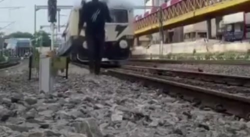 Indian Gets Hit By Train When Trying To Do A TikTok