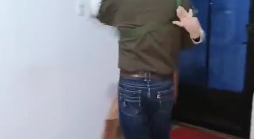 Man can dance pretty realistic with a doll... !