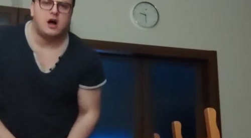 A man sets his penis on fire...!