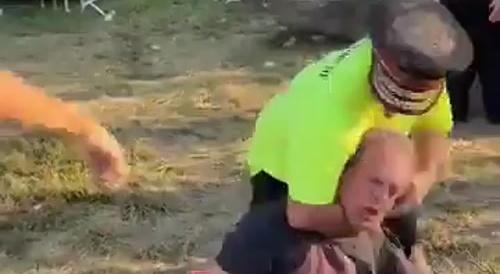 Man allegedly filming showers at 'The Gathering' is jumped on... !