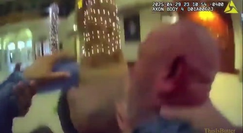 Jackpot winner tackled