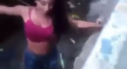Cat Fight Ends With One In The Hole