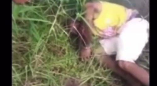 Textbook execution style : man is shot... !