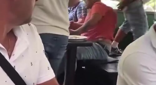 Man Rubs his Stinky Buttcrack on Man's Bald Head