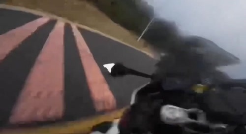 Lady hit by motorcycle while crossing the street