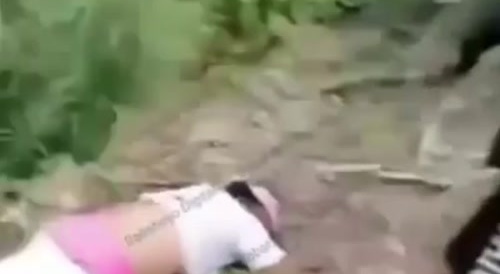 Man being shot by gang...