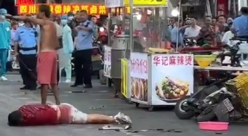 Chink went stab mode on dude