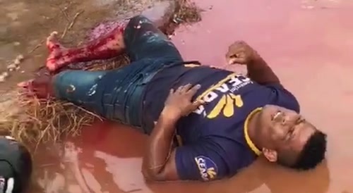 Nasty motorcycle crash