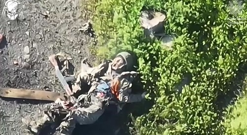 russian is killed by multiple drone drops