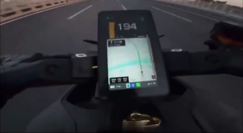 Motorbiker kisses the dirt when clocking at just over 200... !