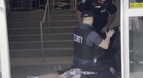Tweaker Shoplifter Fights Wimpy Security Guards