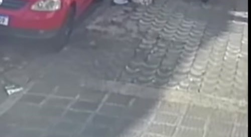 Robber shot in the eye