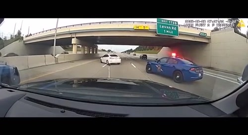 A 'Grappler Police Bumper' used on a stolen car... !
