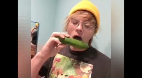 Pervert tampers with food