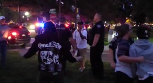 Extended footage of a fight at the Idaho Capito