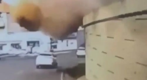 Unusual road accident
