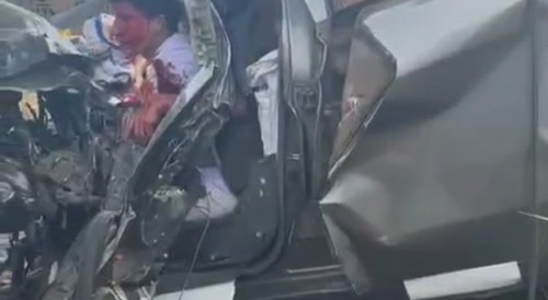 Dude became part of wreckage