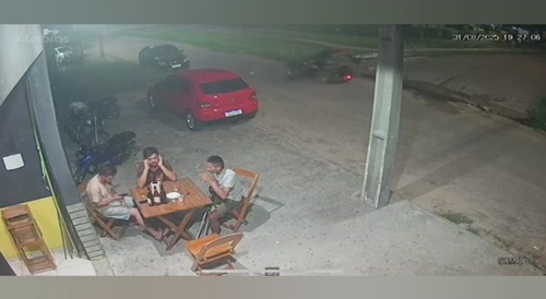 Two bikers crash into each other