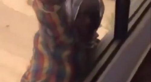 Hanging from a window woman fall to her death while her friend watches