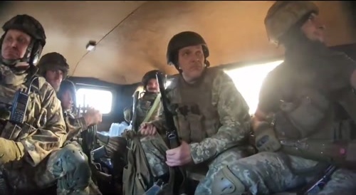 Ukrainian fighters have been ambushed, screaming out of fear.