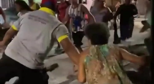 A village brawl with people who look Latin American (?)...