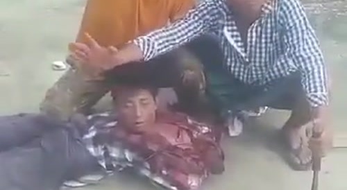 Man is beheaded in Myanmar...