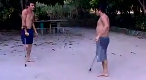 one-legged fight