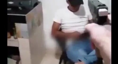 Man is killed in front of his wife