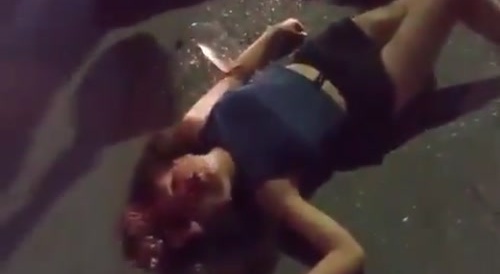 Father & daughter fell off their motorcycle : daughter dead...