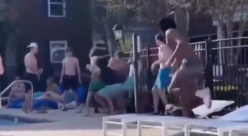 1 black man vs. a lot of white men...
