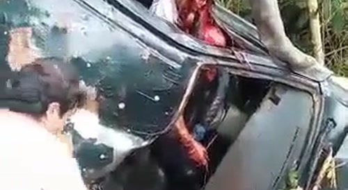 Gruesome disturbing footage