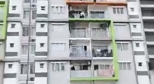 Depressed woman jumps from building... !