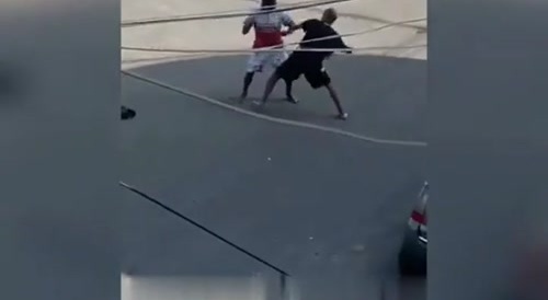 Man v T-Rex