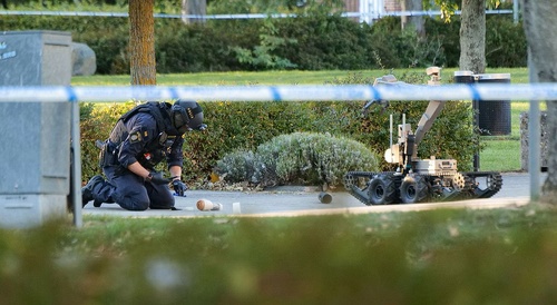 Swedish bombsquad called out to Disarm a Pussy Bomb
