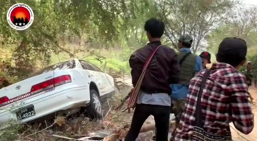 Local official and his wife killed in rebel ambush.